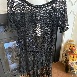 Black swimsuit cover up